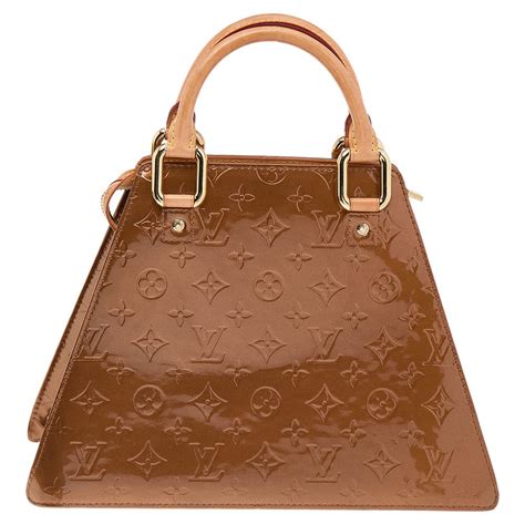 louis vuitton bronze vernis handbag